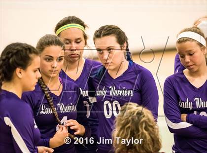 Thumbnail 2 in Community Christian vs Victory Baptist Academy (TCA Volleyball Tournament)  photogallery.