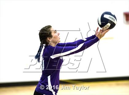 Thumbnail 1 in Community Christian vs Victory Baptist Academy (TCA Volleyball Tournament)  photogallery.