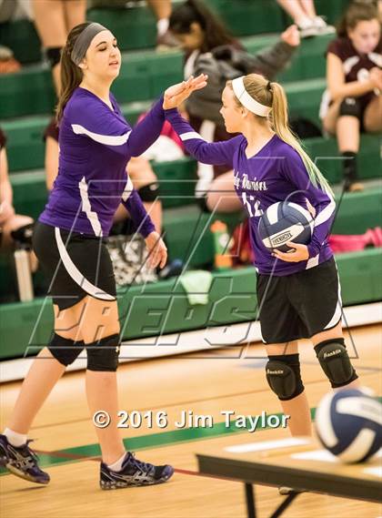 Thumbnail 3 in Community Christian vs Victory Baptist Academy (TCA Volleyball Tournament)  photogallery.