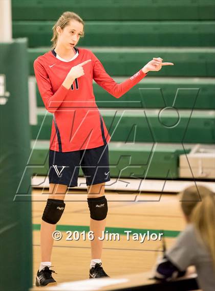 Thumbnail 3 in Community Christian vs Victory Baptist Academy (TCA Volleyball Tournament)  photogallery.