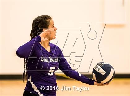 Thumbnail 1 in Community Christian vs Victory Baptist Academy (TCA Volleyball Tournament)  photogallery.