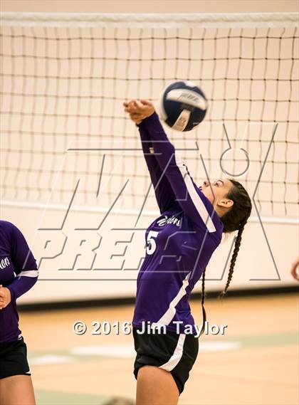 Thumbnail 2 in Community Christian vs Victory Baptist Academy (TCA Volleyball Tournament)  photogallery.