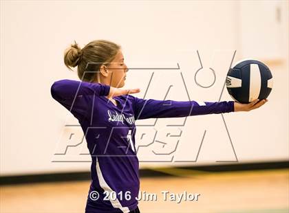 Thumbnail 3 in Community Christian vs Victory Baptist Academy (TCA Volleyball Tournament)  photogallery.