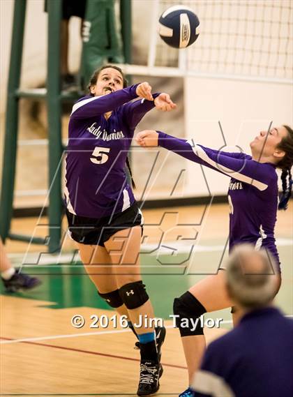 Thumbnail 1 in Community Christian vs Victory Baptist Academy (TCA Volleyball Tournament)  photogallery.