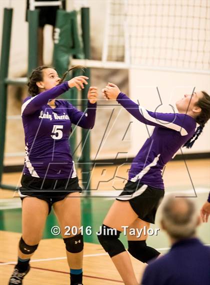Thumbnail 2 in Community Christian vs Victory Baptist Academy (TCA Volleyball Tournament)  photogallery.