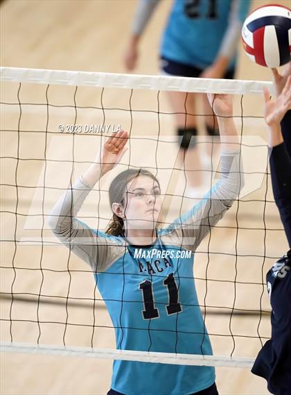 Thumbnail 3 in Mount Airy Christian Academy vs Notre Dame Prep (Tiger Paws Invitational) photogallery.