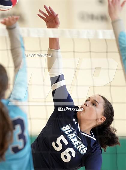 Thumbnail 2 in Mount Airy Christian Academy vs Notre Dame Prep (Tiger Paws Invitational) photogallery.