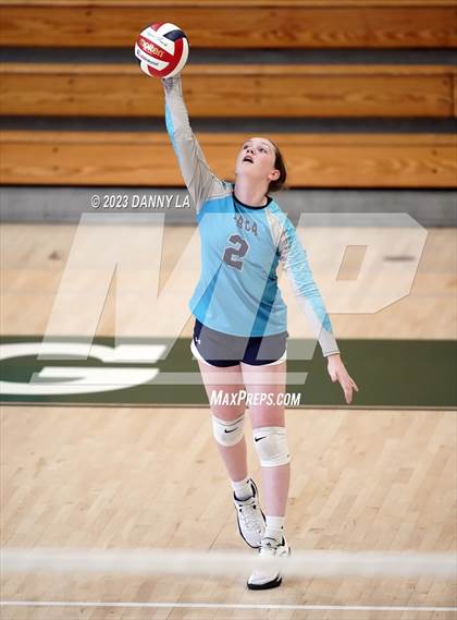 Thumbnail 3 in Mount Airy Christian Academy vs Notre Dame Prep (Tiger Paws Invitational) photogallery.