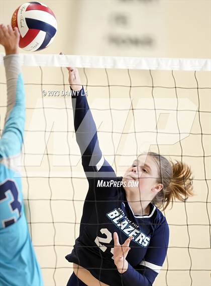 Thumbnail 2 in Mount Airy Christian Academy vs Notre Dame Prep (Tiger Paws Invitational) photogallery.