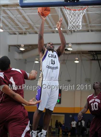 Thumbnail 2 in Christian Faith Center Academy vs. West Oaks (MLK Basketball Classic) photogallery.