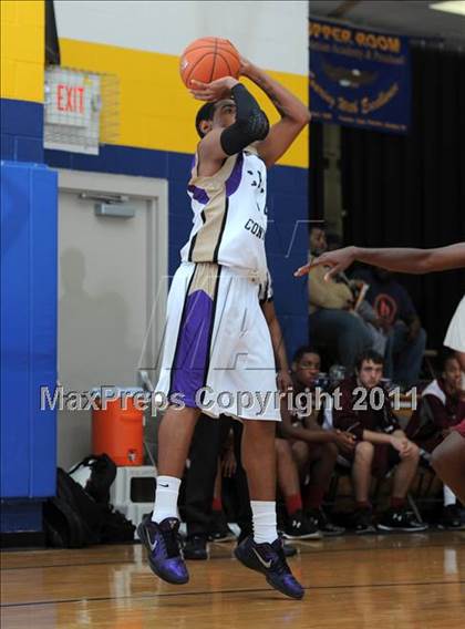 Thumbnail 3 in Christian Faith Center Academy vs. West Oaks (MLK Basketball Classic) photogallery.