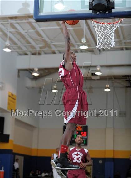 Thumbnail 1 in Christian Faith Center Academy vs. West Oaks (MLK Basketball Classic) photogallery.