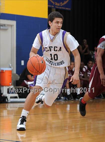 Thumbnail 1 in Christian Faith Center Academy vs. West Oaks (MLK Basketball Classic) photogallery.