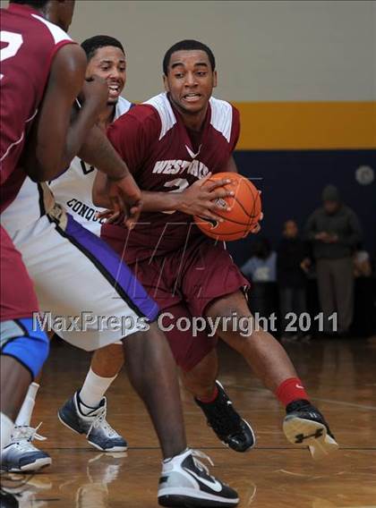 Thumbnail 3 in Christian Faith Center Academy vs. West Oaks (MLK Basketball Classic) photogallery.