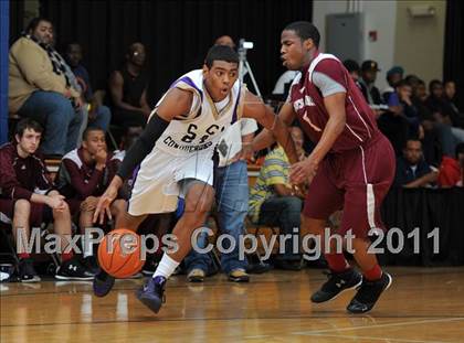 Thumbnail 3 in Christian Faith Center Academy vs. West Oaks (MLK Basketball Classic) photogallery.