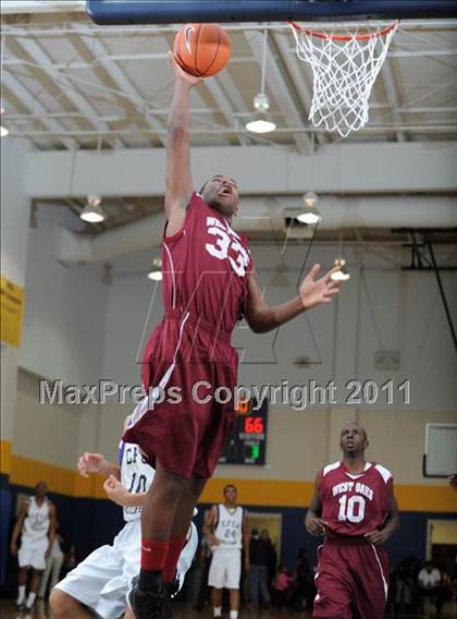 Thumbnail 1 in Christian Faith Center Academy vs. West Oaks (MLK Basketball Classic) photogallery.