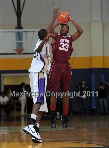 Thumbnail 3 in Christian Faith Center Academy vs. West Oaks (MLK Basketball Classic) photogallery.
