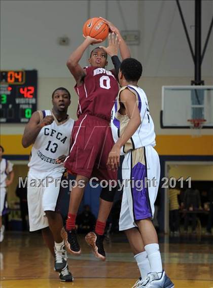 Thumbnail 1 in Christian Faith Center Academy vs. West Oaks (MLK Basketball Classic) photogallery.