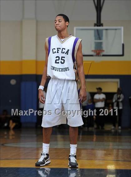 Thumbnail 3 in Christian Faith Center Academy vs. West Oaks (MLK Basketball Classic) photogallery.