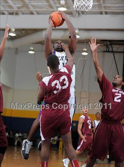 Thumbnail 1 in Christian Faith Center Academy vs. West Oaks (MLK Basketball Classic) photogallery.