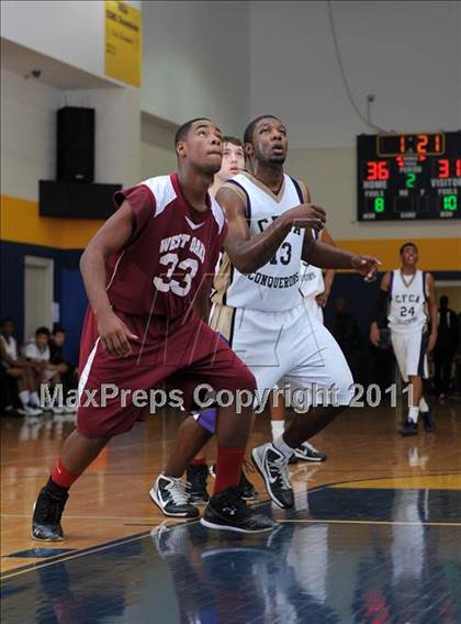 Thumbnail 2 in Christian Faith Center Academy vs. West Oaks (MLK Basketball Classic) photogallery.
