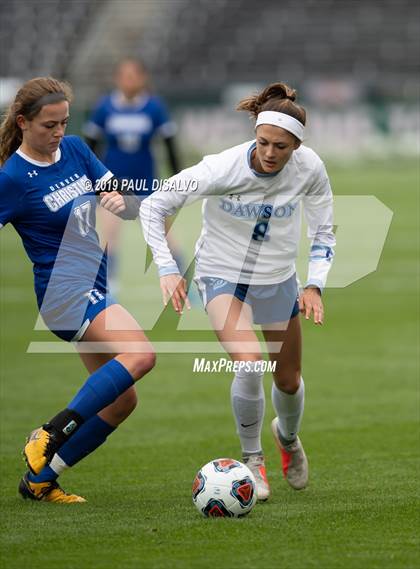 Thumbnail 1 in Dawson School vs. Denver Christian (CHSAA 2A State Final) photogallery.