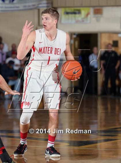 Thumbnail 1 in Wesleyan Christian Academy vs. Mater Dei (City of Palms Classic) photogallery.