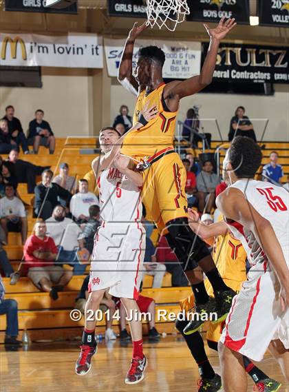 Thumbnail 1 in Wesleyan Christian Academy vs. Mater Dei (City of Palms Classic) photogallery.