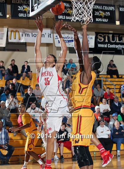 Thumbnail 1 in Wesleyan Christian Academy vs. Mater Dei (City of Palms Classic) photogallery.
