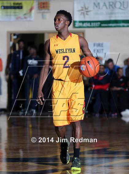 Thumbnail 1 in Wesleyan Christian Academy vs. Mater Dei (City of Palms Classic) photogallery.