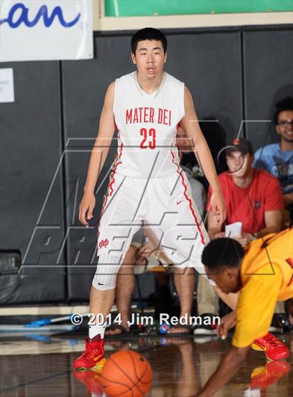 Thumbnail 1 in Wesleyan Christian Academy vs. Mater Dei (City of Palms Classic) photogallery.