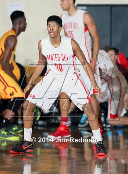 Thumbnail 1 in Wesleyan Christian Academy vs. Mater Dei (City of Palms Classic) photogallery.