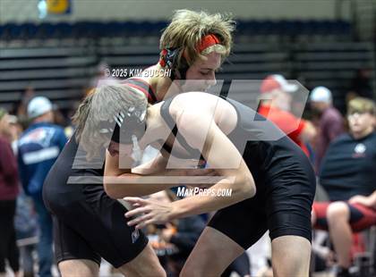 Thumbnail 2 in Webster County vs Richwood (WV Army National Guard Duals) photogallery.