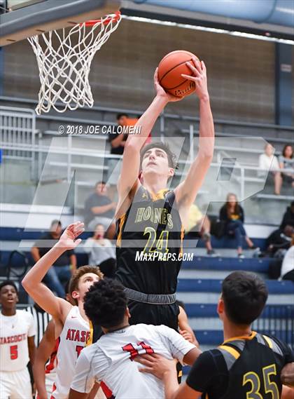 Thumbnail 3 in Atascocita vs East Central (South San Boys Basketball Tournament) photogallery.