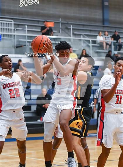 Thumbnail 2 in Atascocita vs East Central (South San Boys Basketball Tournament) photogallery.