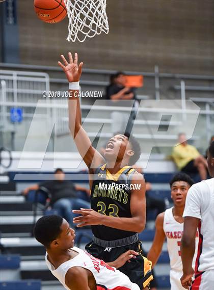Thumbnail 3 in Atascocita vs East Central (South San Boys Basketball Tournament) photogallery.