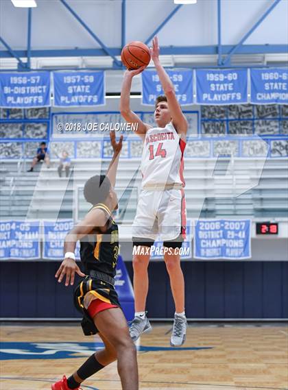 Thumbnail 2 in Atascocita vs East Central (South San Boys Basketball Tournament) photogallery.
