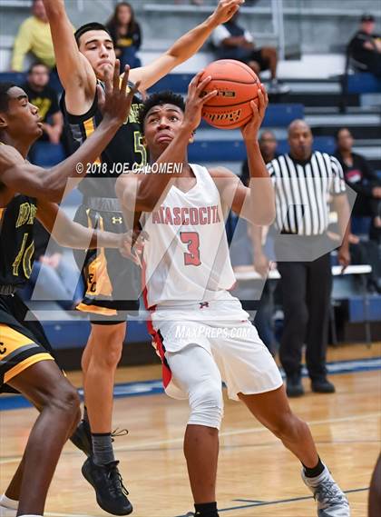 Thumbnail 1 in Atascocita vs East Central (South San Boys Basketball Tournament) photogallery.