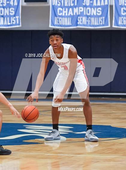 Thumbnail 3 in Atascocita vs East Central (South San Boys Basketball Tournament) photogallery.