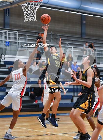 Thumbnail 3 in Atascocita vs East Central (South San Boys Basketball Tournament) photogallery.