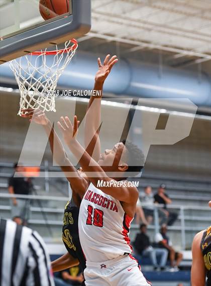 Thumbnail 3 in Atascocita vs East Central (South San Boys Basketball Tournament) photogallery.