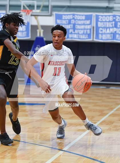 Thumbnail 1 in Atascocita vs East Central (South San Boys Basketball Tournament) photogallery.
