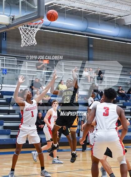 Thumbnail 3 in Atascocita vs East Central (South San Boys Basketball Tournament) photogallery.