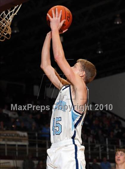 Thumbnail 3 in Pinckneyville vs Hamilton County  (Benton Invitational Tournament) photogallery.