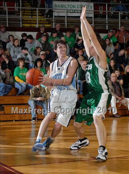 Thumbnail 3 in Pinckneyville vs Hamilton County  (Benton Invitational Tournament) photogallery.