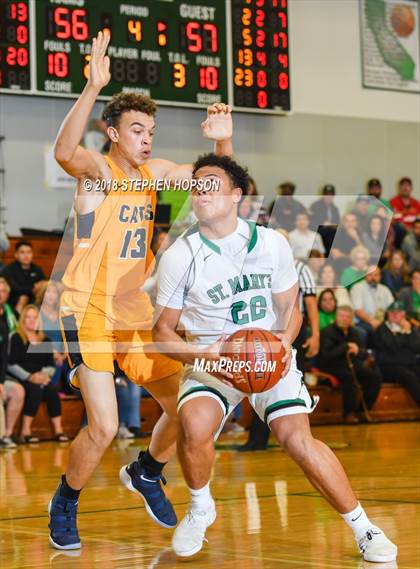 Thumbnail 3 in Sunnyside @ St. Mary's (CIF D2 Round 1 Playoff) photogallery.