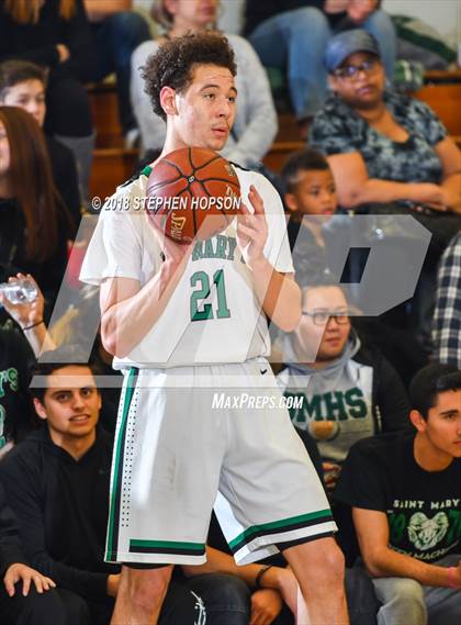 Thumbnail 3 in Sunnyside @ St. Mary's (CIF D2 Round 1 Playoff) photogallery.