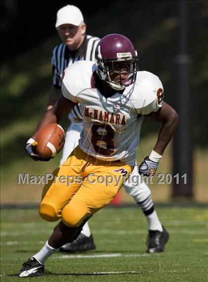 Thumbnail 1 in Bishop McNamara vs. Mount St. Joseph (I-95 Kickoff Classic) photogallery.