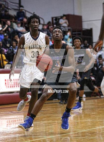 Thumbnail 3 in Southwest Christian Academy vs. Hamilton Heights Christian Academy (Hotbed Classic) photogallery.