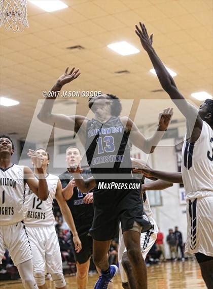 Thumbnail 3 in Southwest Christian Academy vs. Hamilton Heights Christian Academy (Hotbed Classic) photogallery.